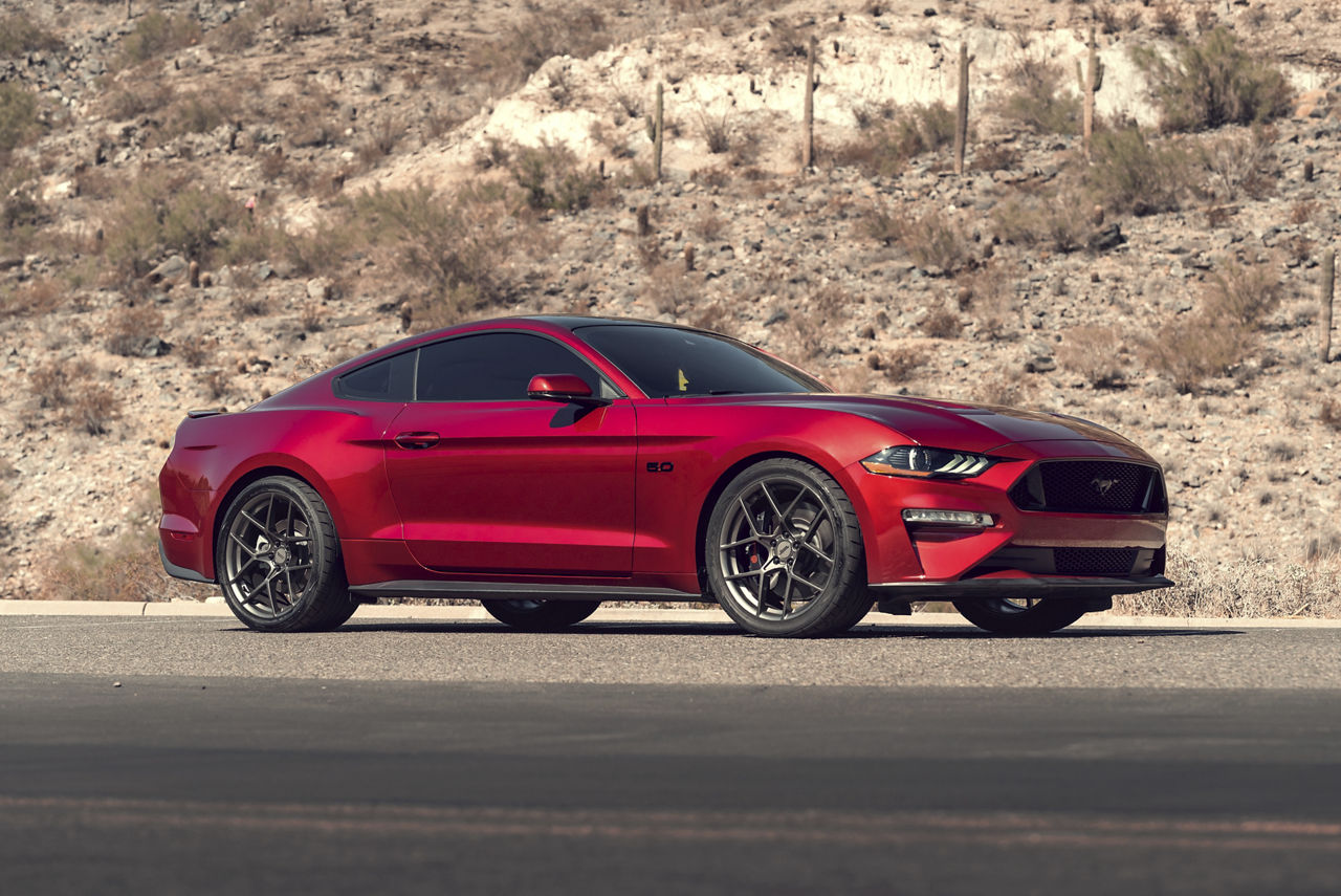 2019 Ford Mustang GT - American Racing CROSSFIRE - Gray | Wheel Pros